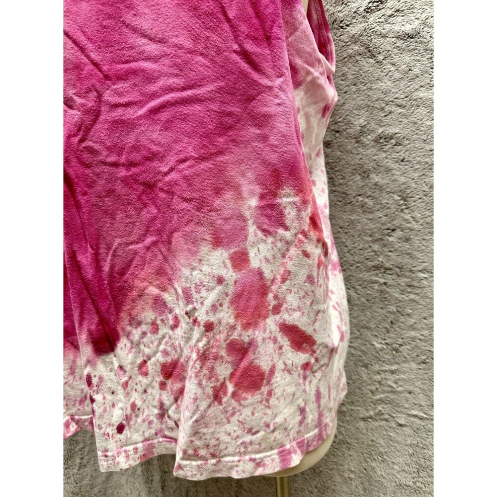 Fox Racing Tank Top XXL Pink Tie Dye Logo Graphic Vintage Y2K Motocross - Picture 4 of 11